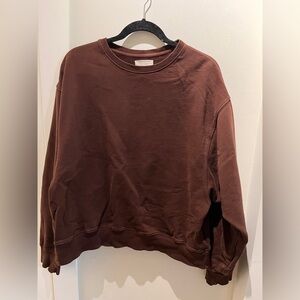 Chocolate brown Brunette the Label sweatshirt